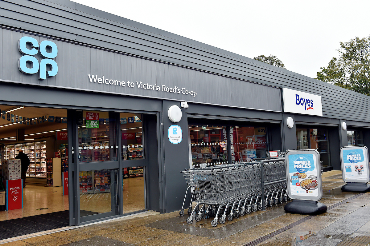 New-look Thornton-Cleveleys Co-op re-launches including partnership with  Boyes who launch their latest value store inside - Co-op