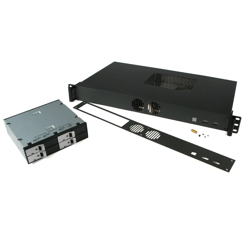 1U Rackmount Case with 4x Hot-Swap Bay *Shown as Shipped*