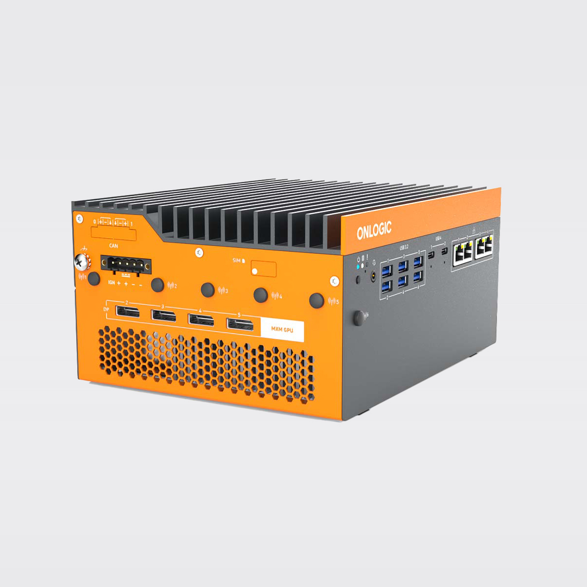 OnLogic Karbon 525 Rugged Fanless PC with MXM AI GPU | OnLogic