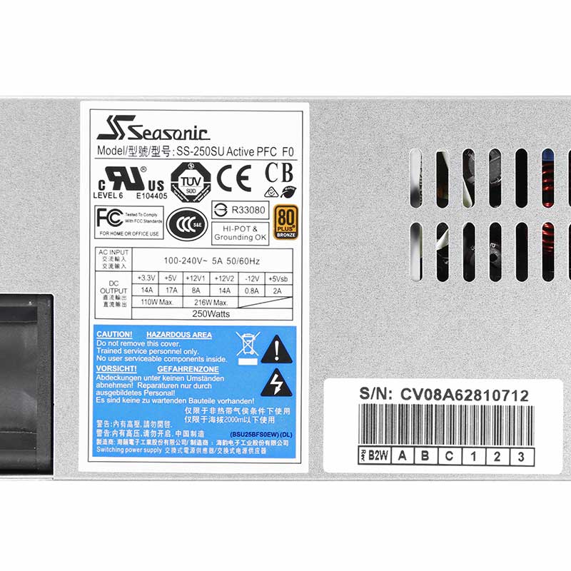 Seasonic SS250-SU ATX PSU | OnLogic