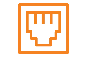 An icon representing high I/O density