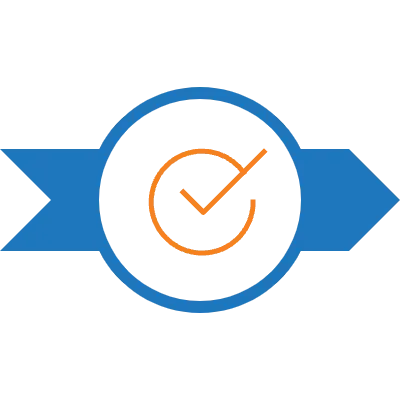 An icon of a checkmark representing hardware engineering services pre ...