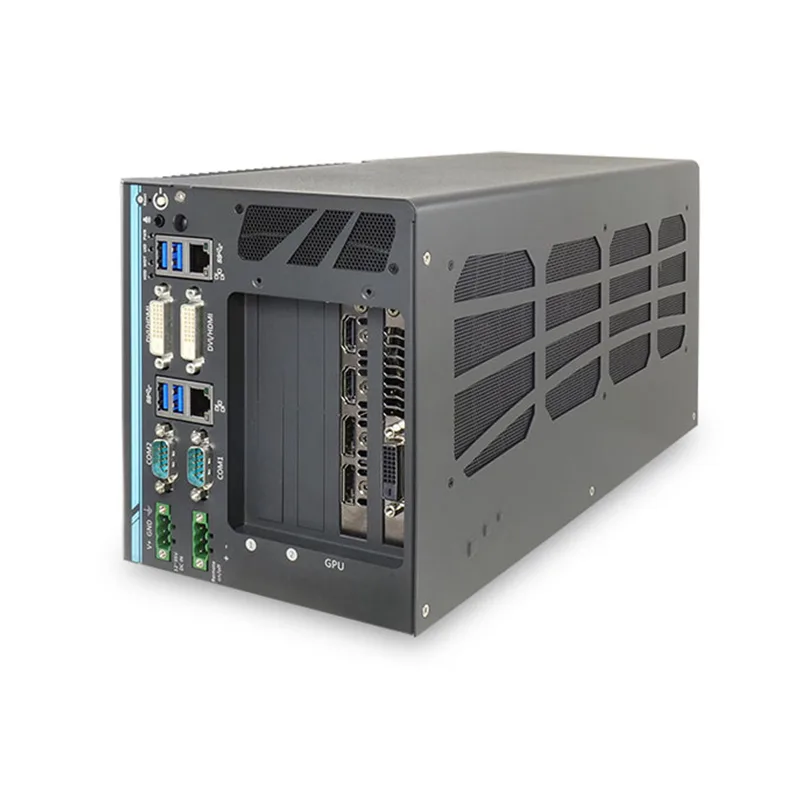 Neousys Rugged Intel 6th Gen Computer front angled left