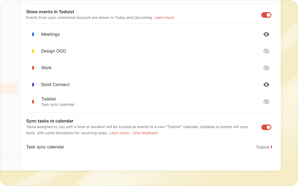 https://app.todoist.com/app/settings/calendars