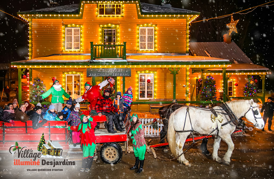 Village illuminé au Village Québécois d'Antan Jusqu'à 31 de rabais