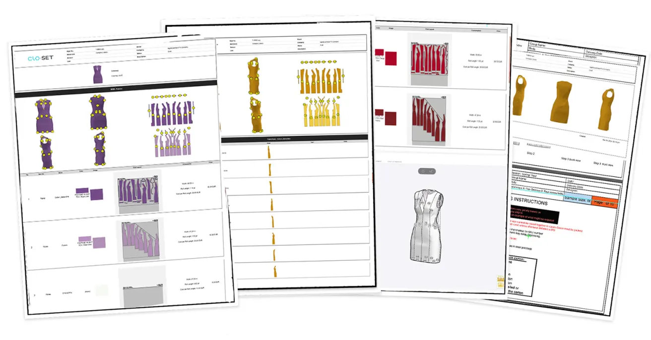 Clo 3D scheda tecnica Tech Pack