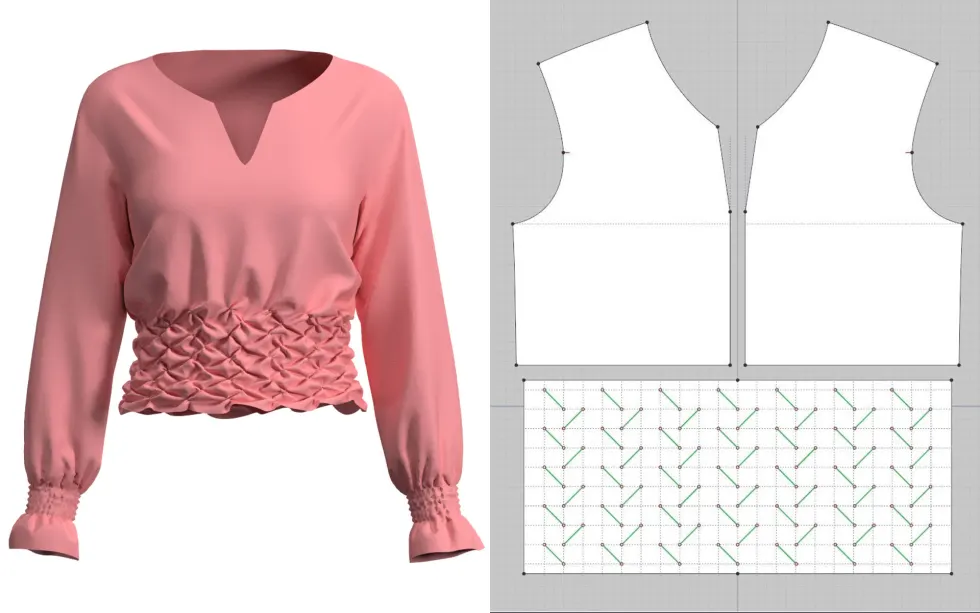 Clo3D - Blusa rossa