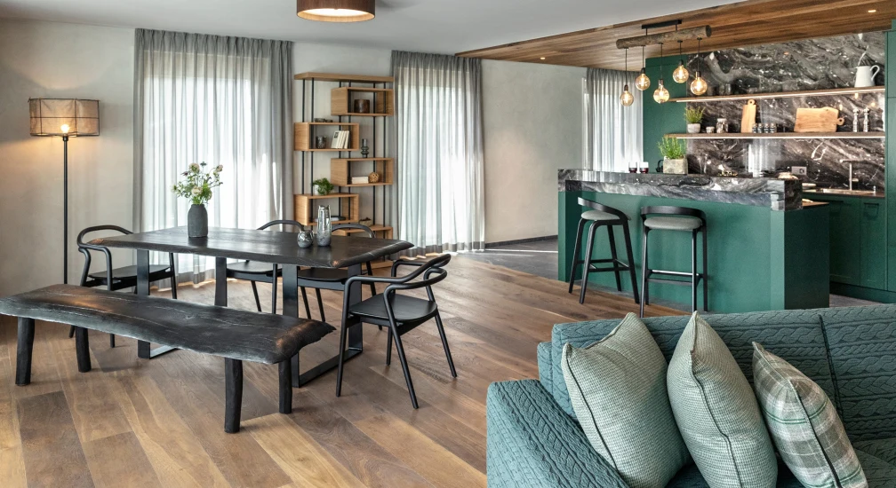 Tschuggen Grand Hotel | Three Bedroom Loft | Living room