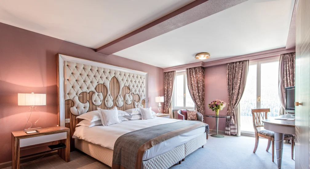 Schlafbereich - Carlton Hotel St. Moritz