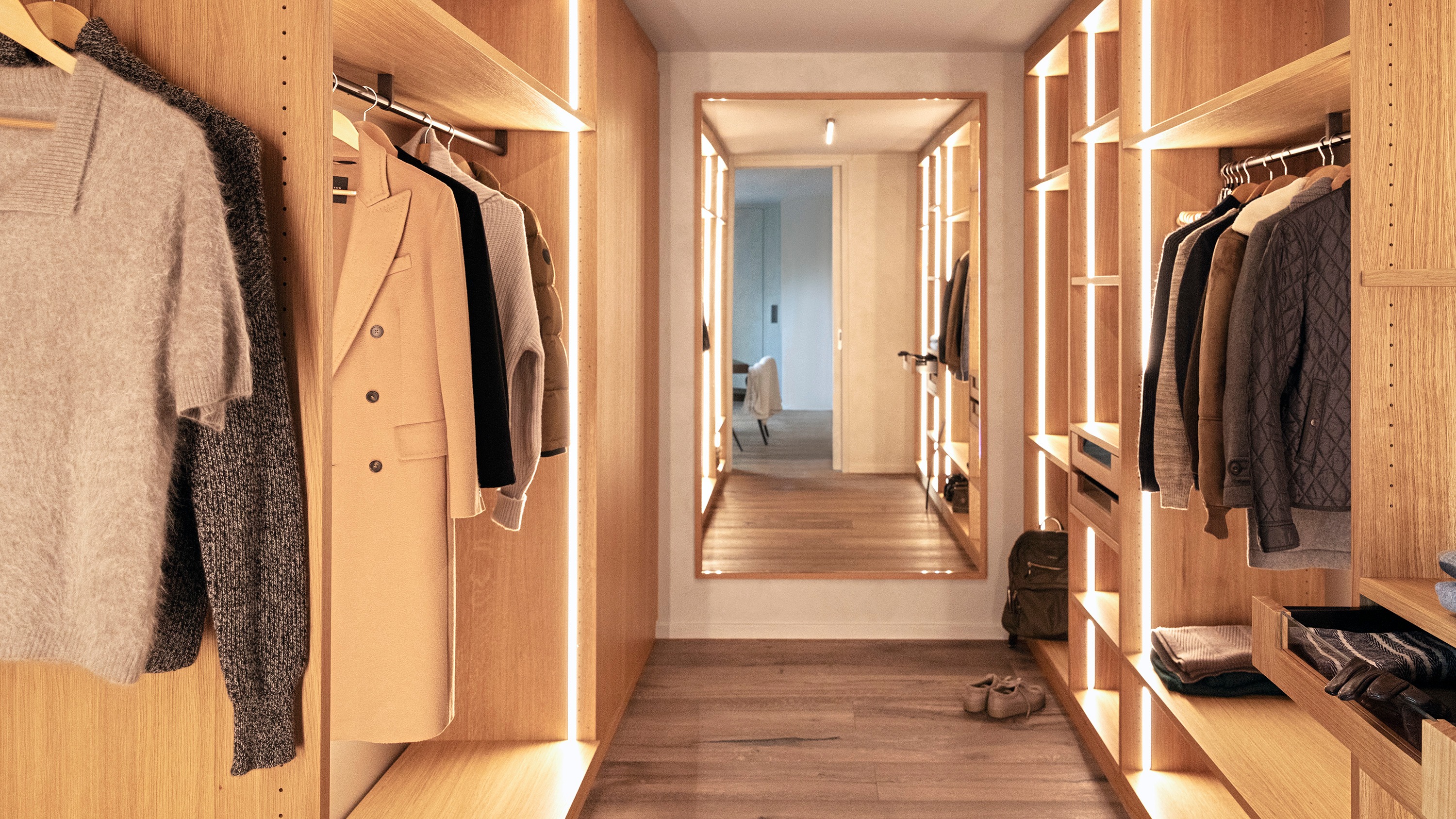 Tschuggen Grand Hotel | One Bedroom Mountain Loft | Walking Closet