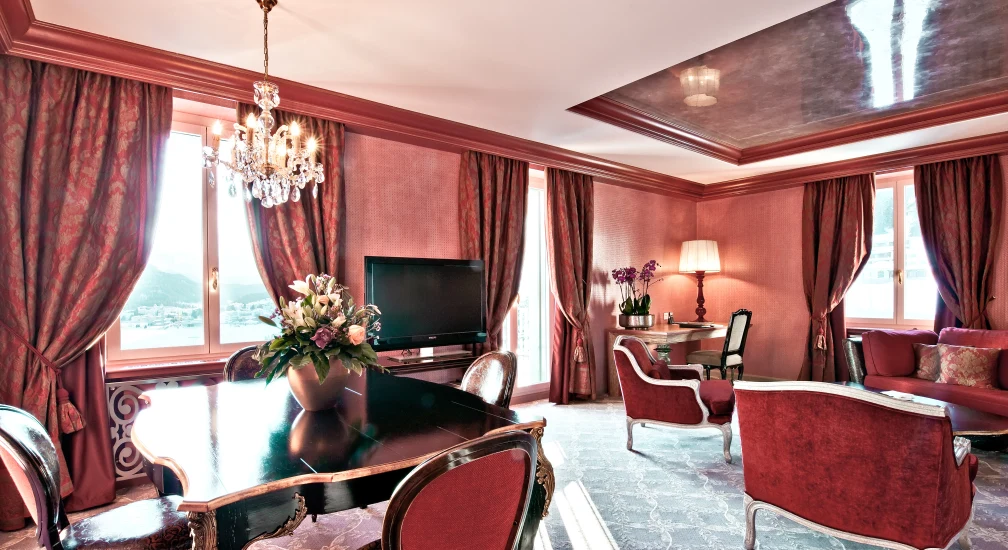 Carlton Suite - Wohnzimmer 2 - Carlton Hotel St. Moritz