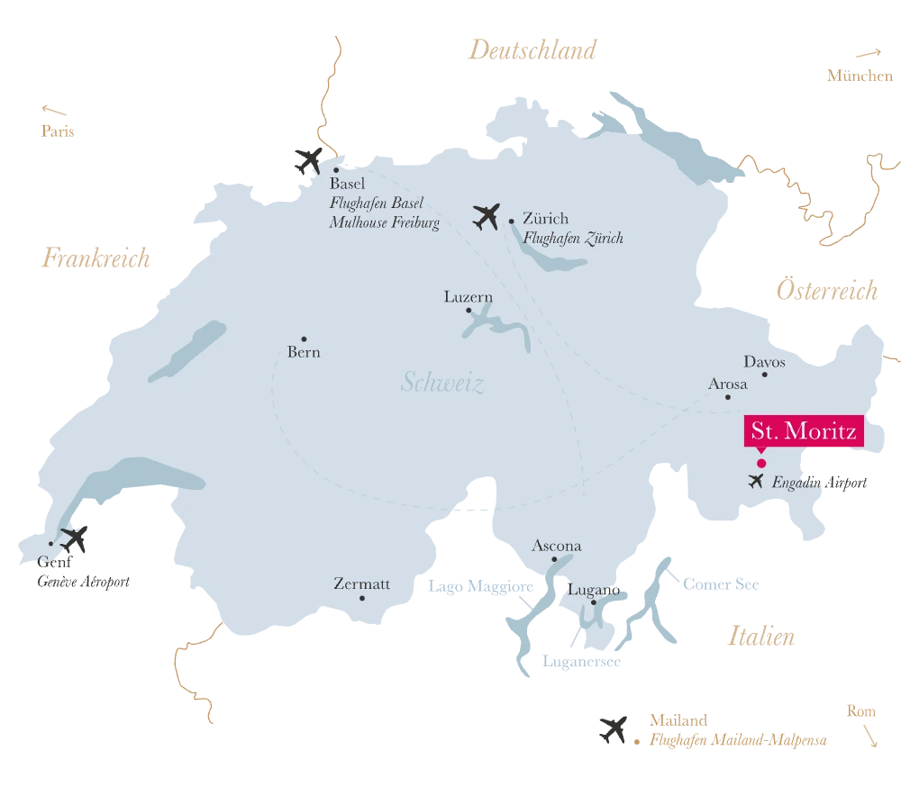 CH Destination-Map Kontakt Switzerland DE