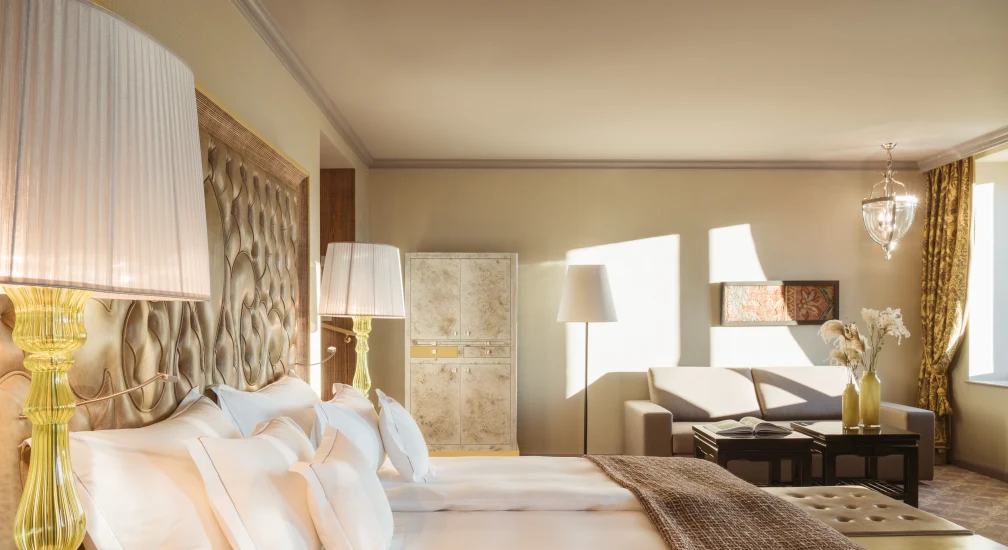 Junior Suite Large - Sleeping & Living Area 2 - Carlton Hotel St. Moritz