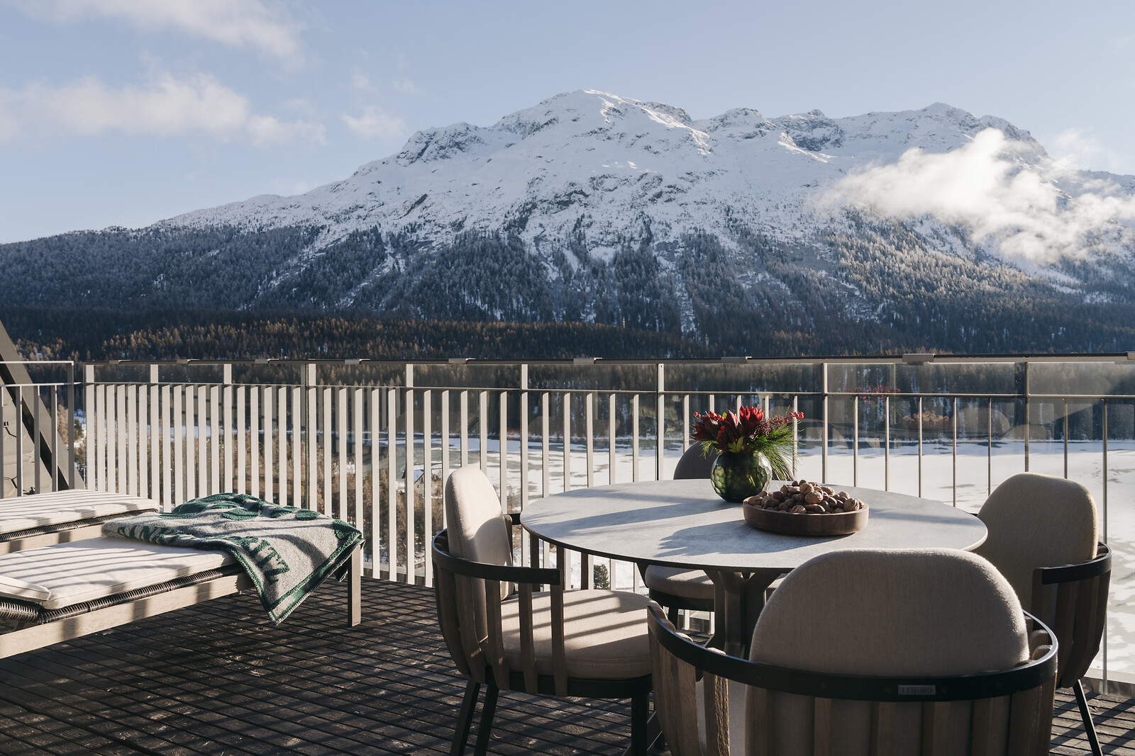 Blick vom Balkon des Penthouses.
