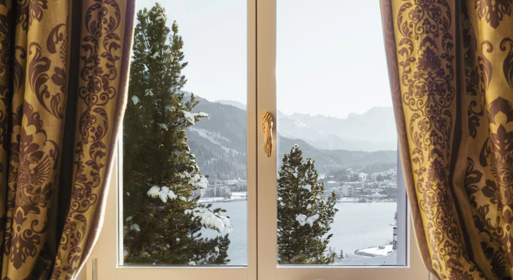 Window and view - Carlton Hotel St Moritz