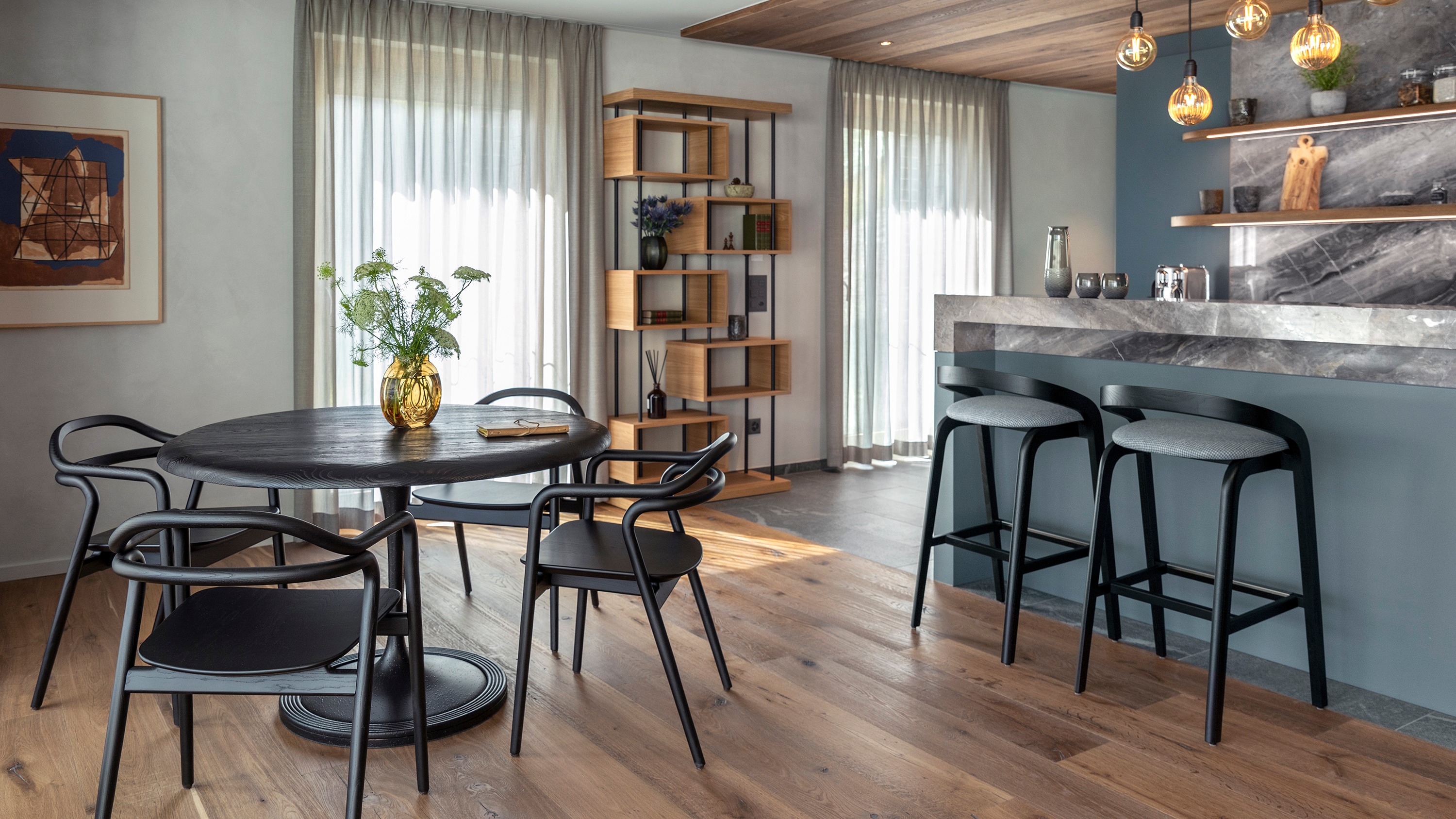 Tschuggen Grand Hotel | Two Bedroom Mountain Loft | Living Area