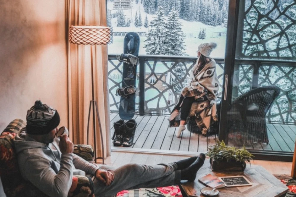 Valsana Hotel Arosa Aussicht Winter
