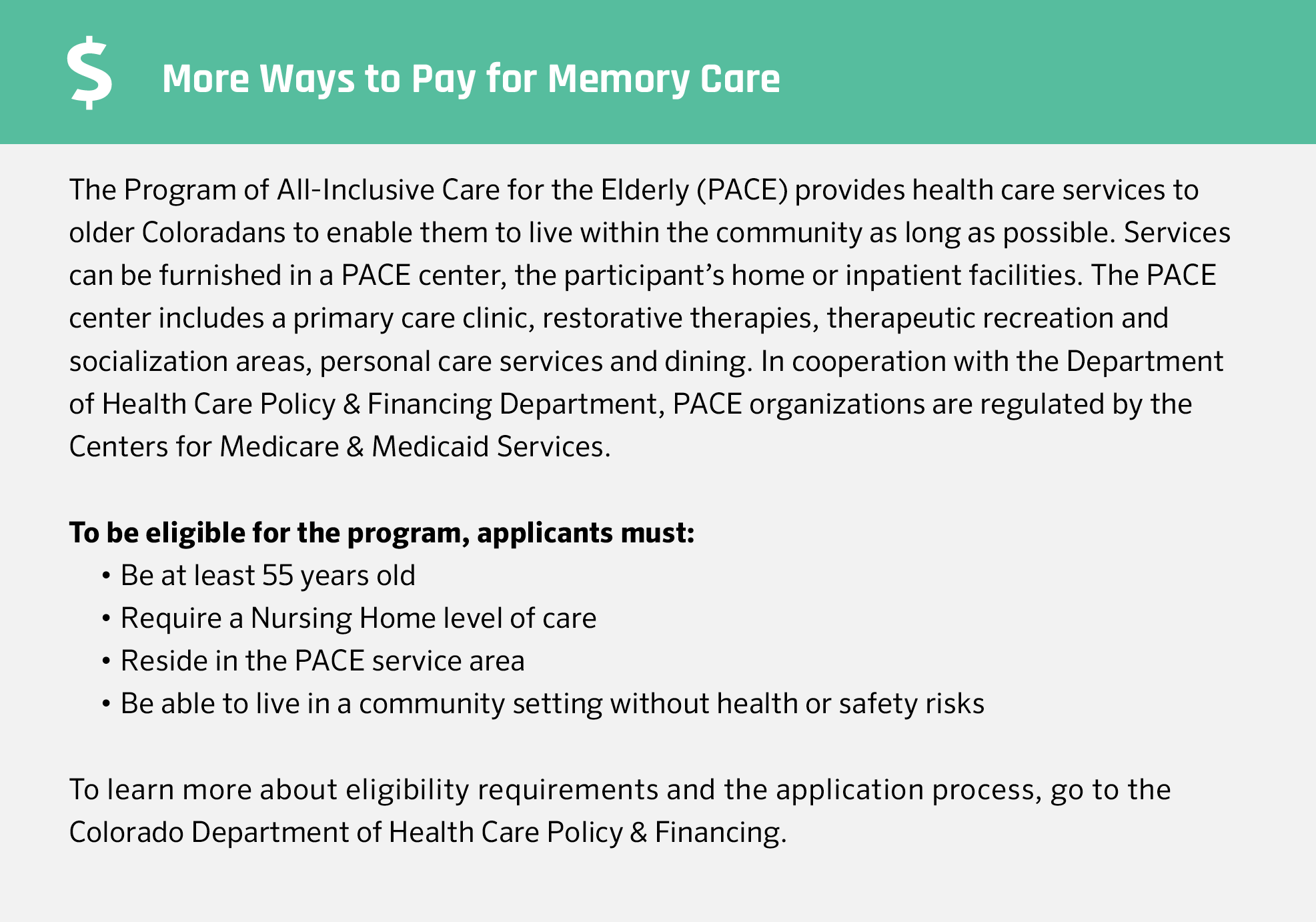 Financial Assistance for Memory Care in Colorado