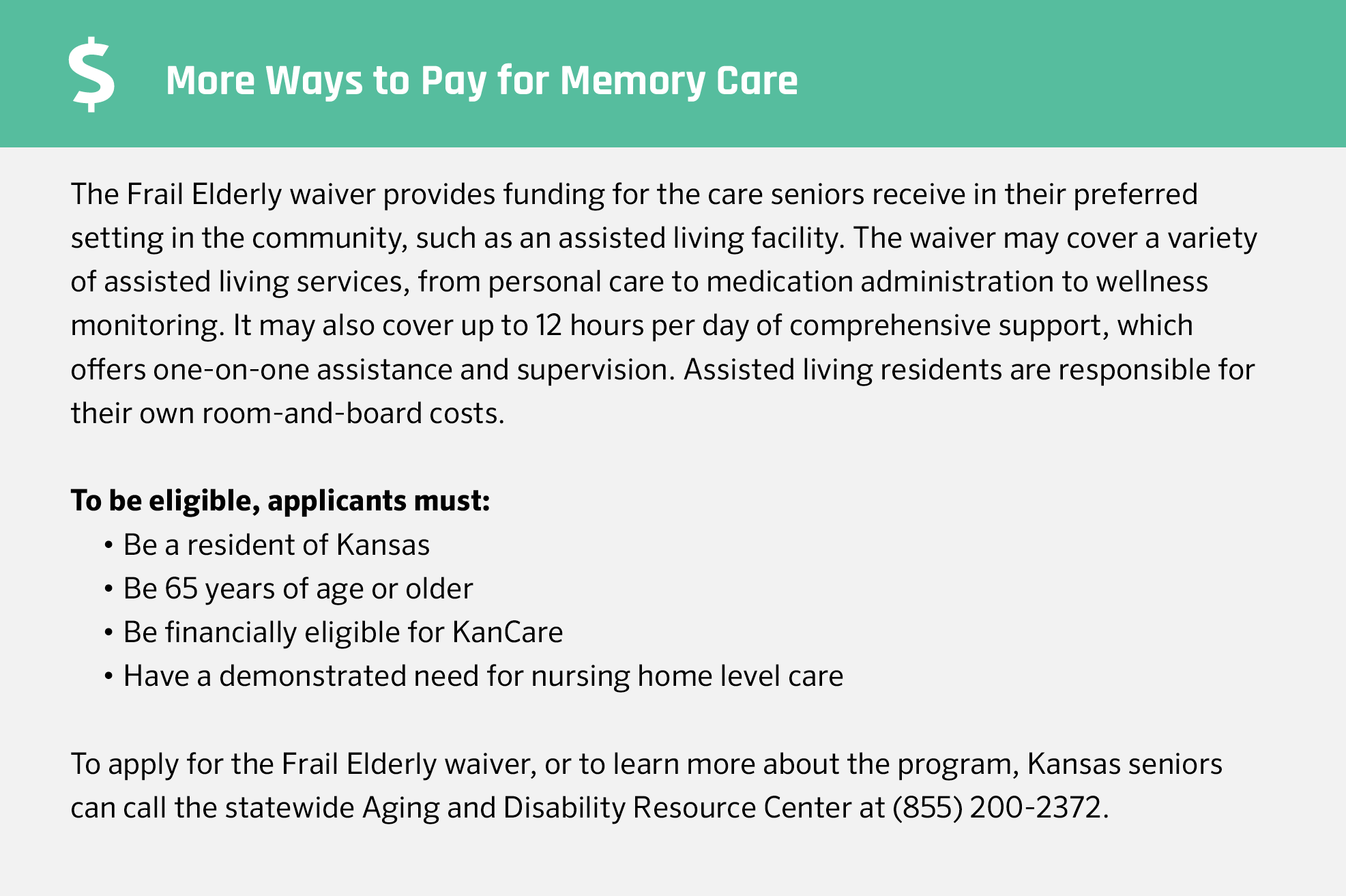 Financial Assistance for Memory Care in Overland Park, KS