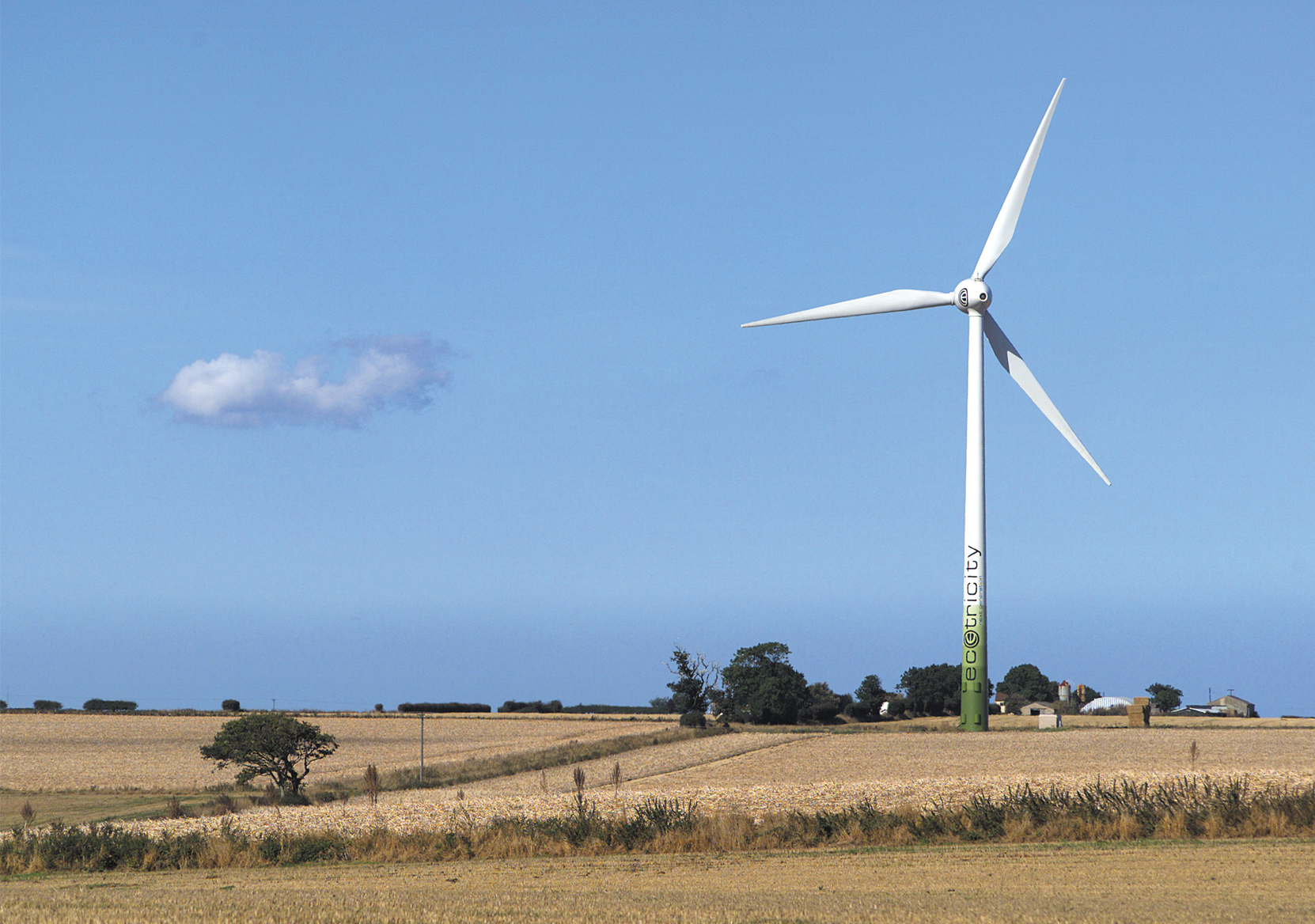 Ecotricity windmill in field
