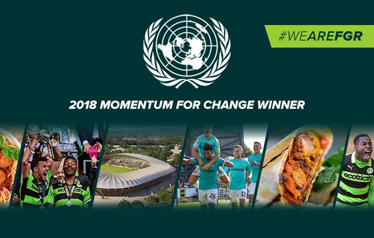 Forest Green Rovers win climate change award in New York - Image 1