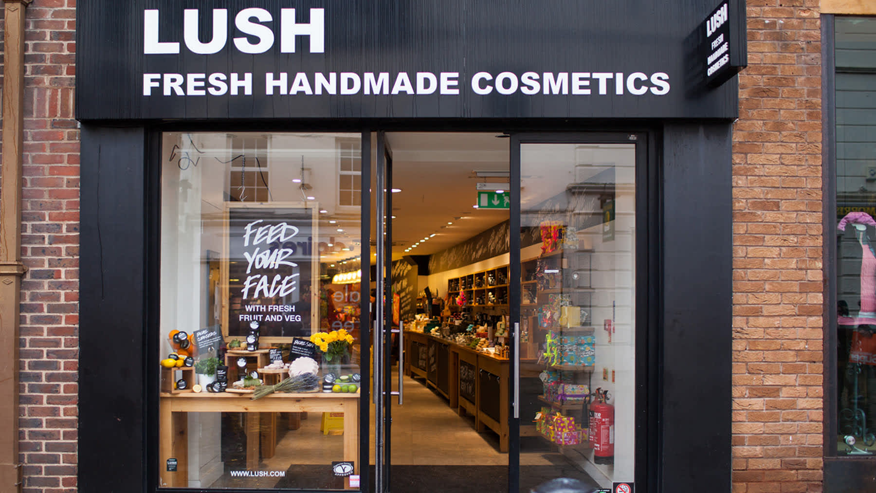 Lush shopfront