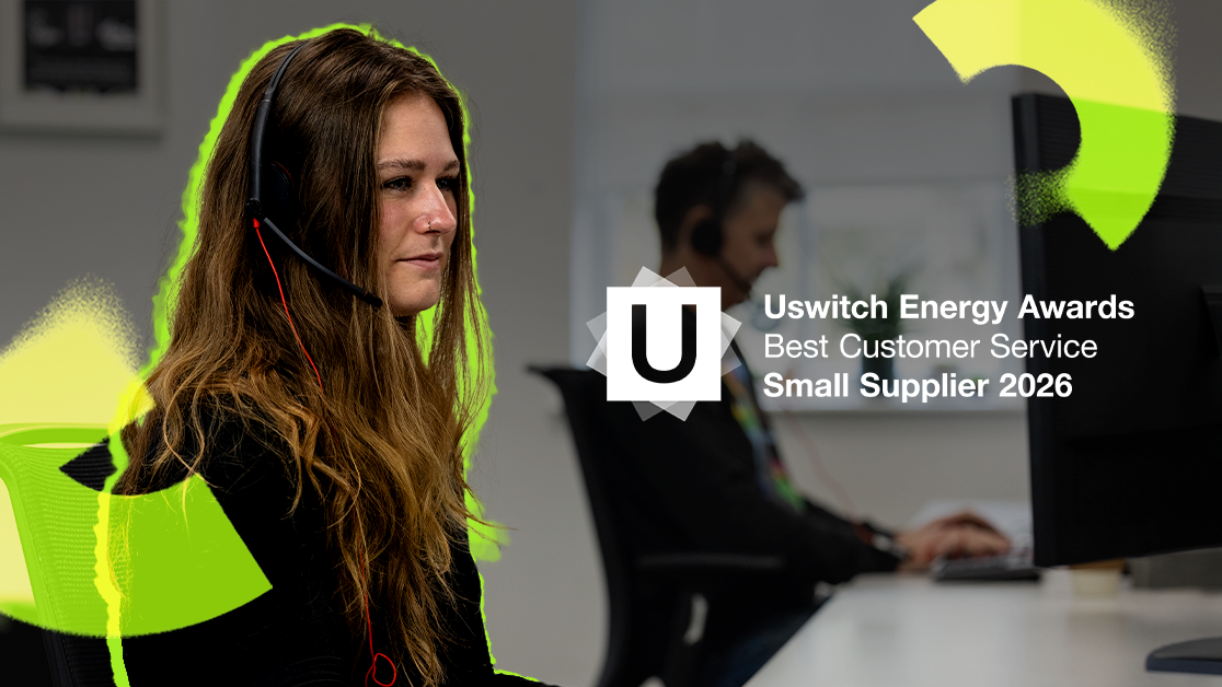 Uswitch energy award for best customer service small supplier 2026