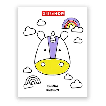 Eureka Unicorn coloring page
