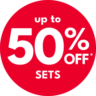 up to 50% OFF* SETS