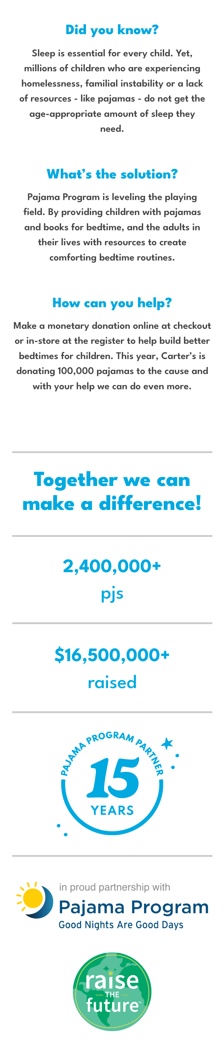 Together we can make a difference!