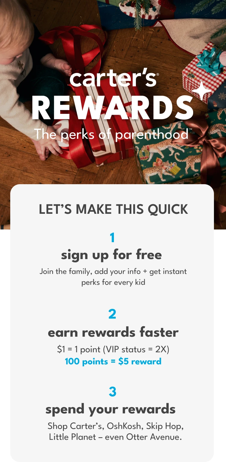 Carter's® Rewards | The perks of parenthood™