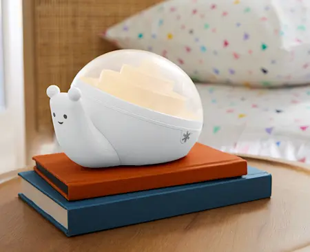 Skiptip's snail sound and routine machine on books