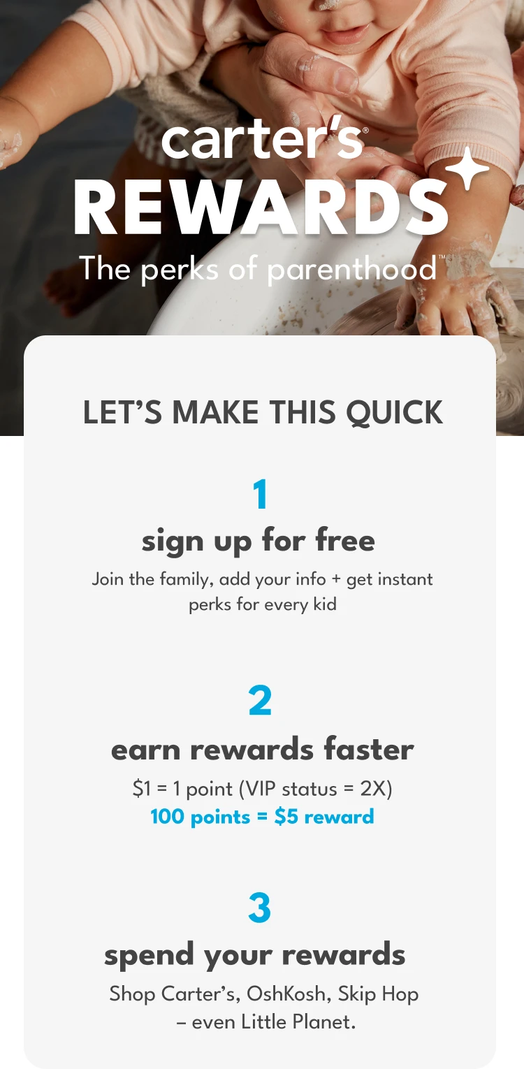 Carter's® Rewards | The perks of parenthood™