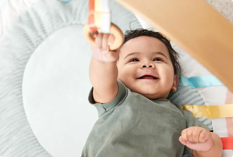 Baby Reaching for Toy
