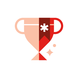 Red trophy