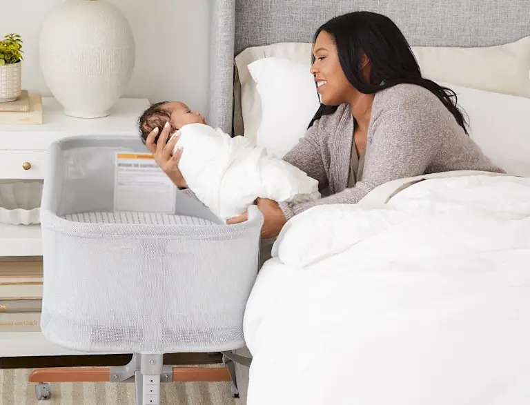 Parent with child at bedside