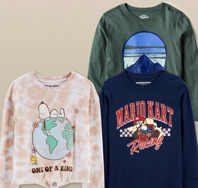 licensed long sleeve tees