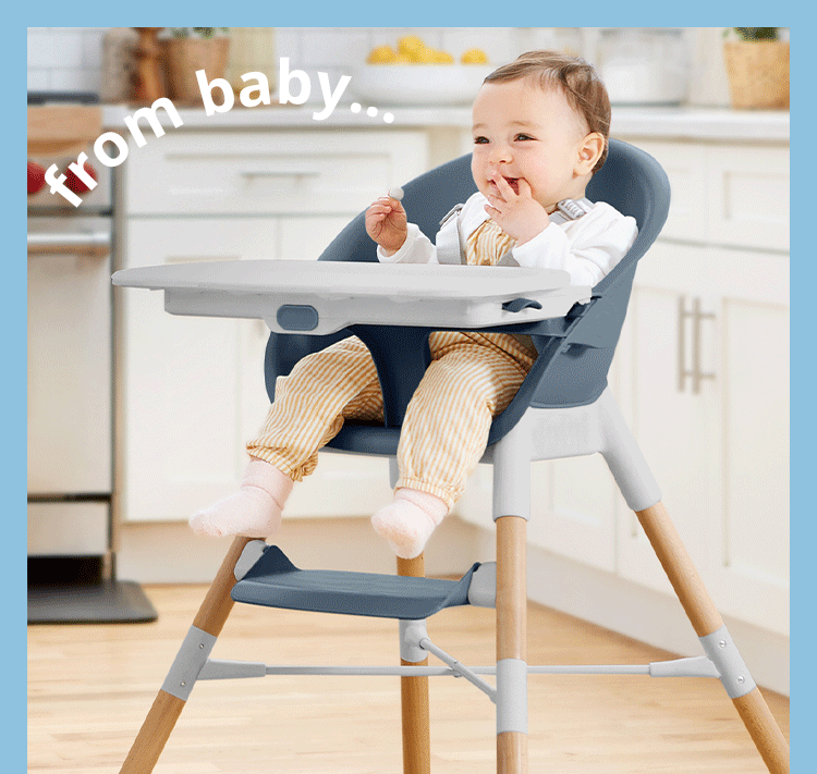 baby in activity center and baby in high chair