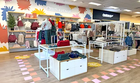 Photo of a spacious modern store interior
