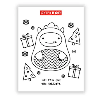 Holiday XMAS coloring page