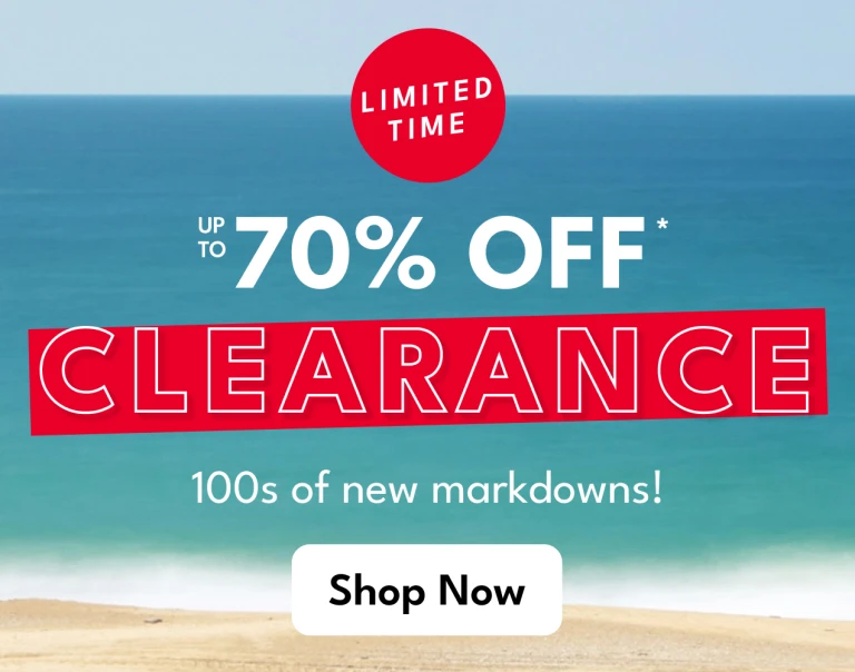 LIMITED TIME up to 70% OFF* CLEARANCE 100s of new markdowns!