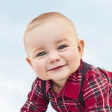 smiling baby boy