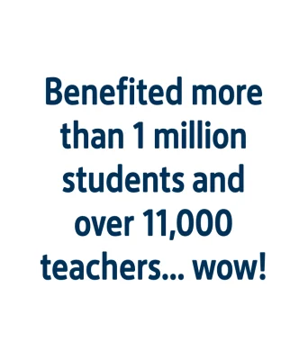 Benefitted students and teachers