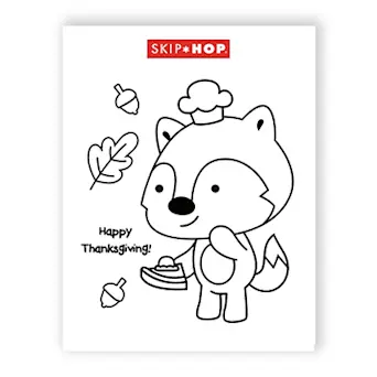 Happy Thanksgiving coloring page