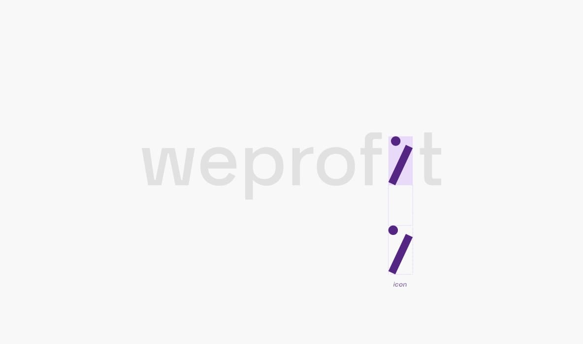 Concept portfolio WeProfit logo icon
