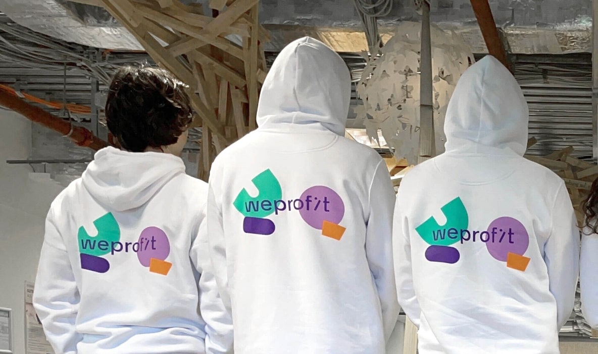 Concept portfolio WeProfit hoodies back