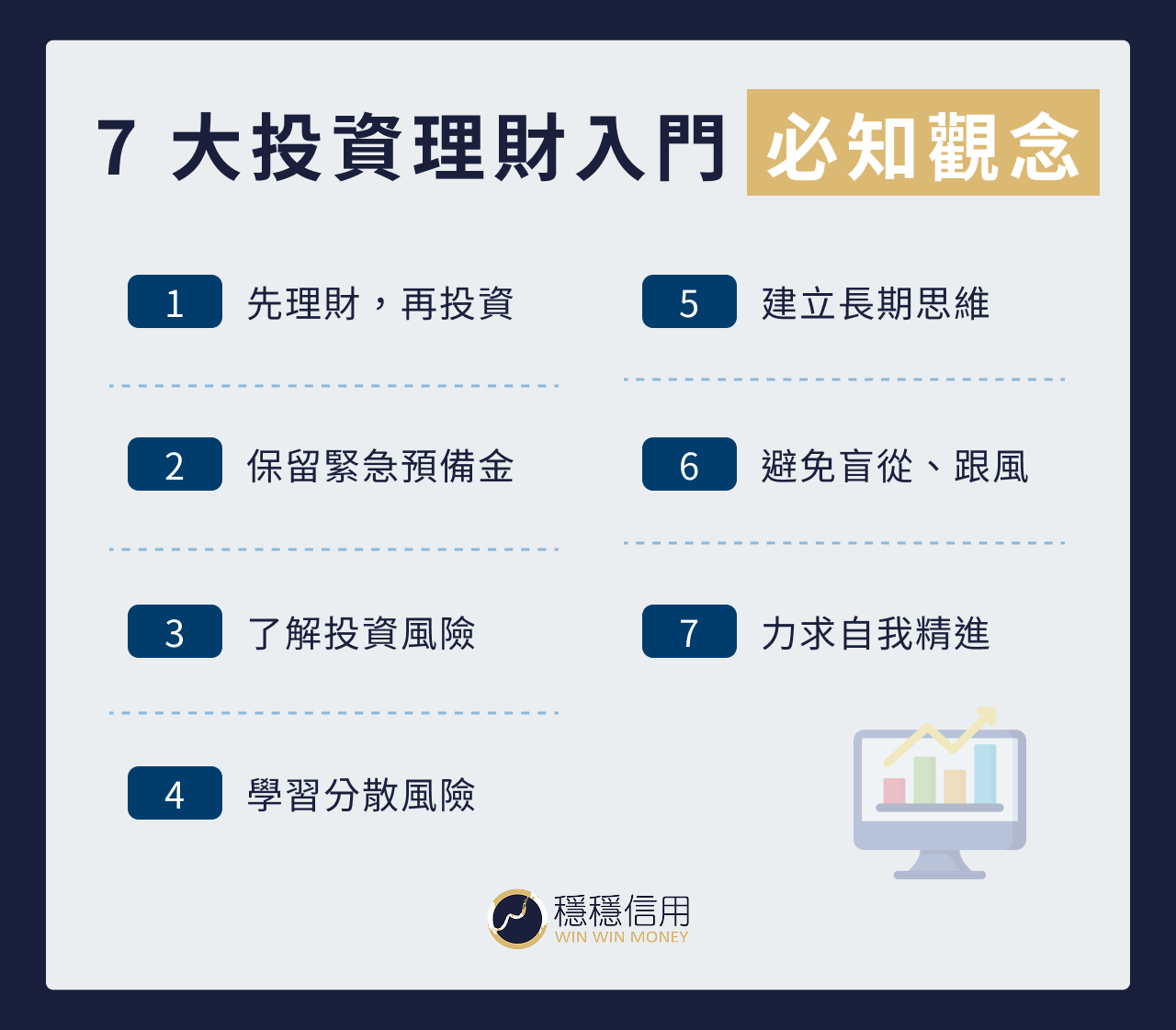 7 大新手投資理財必知觀念