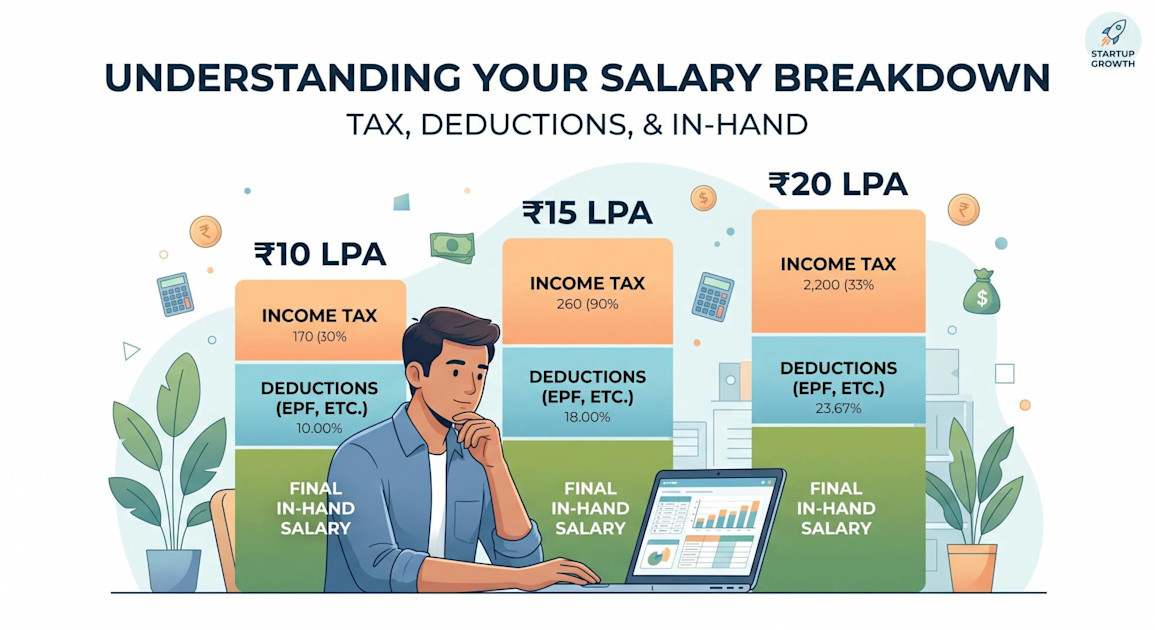 ₹10 LPA vs ₹15 LPA vs ₹20 LPA: What You Actually Get in Hand (2026)