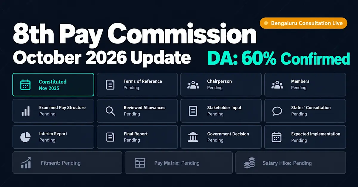8th Pay Commission Latest News: October 2026