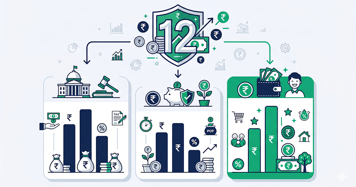 12 LPA In-Hand Salary India: Exact Breakdown for FY 2026-27